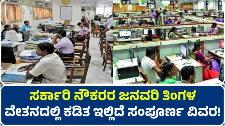 Government employees' salaries for January to be cut