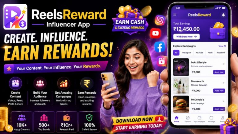 ReelsReward Influencer App